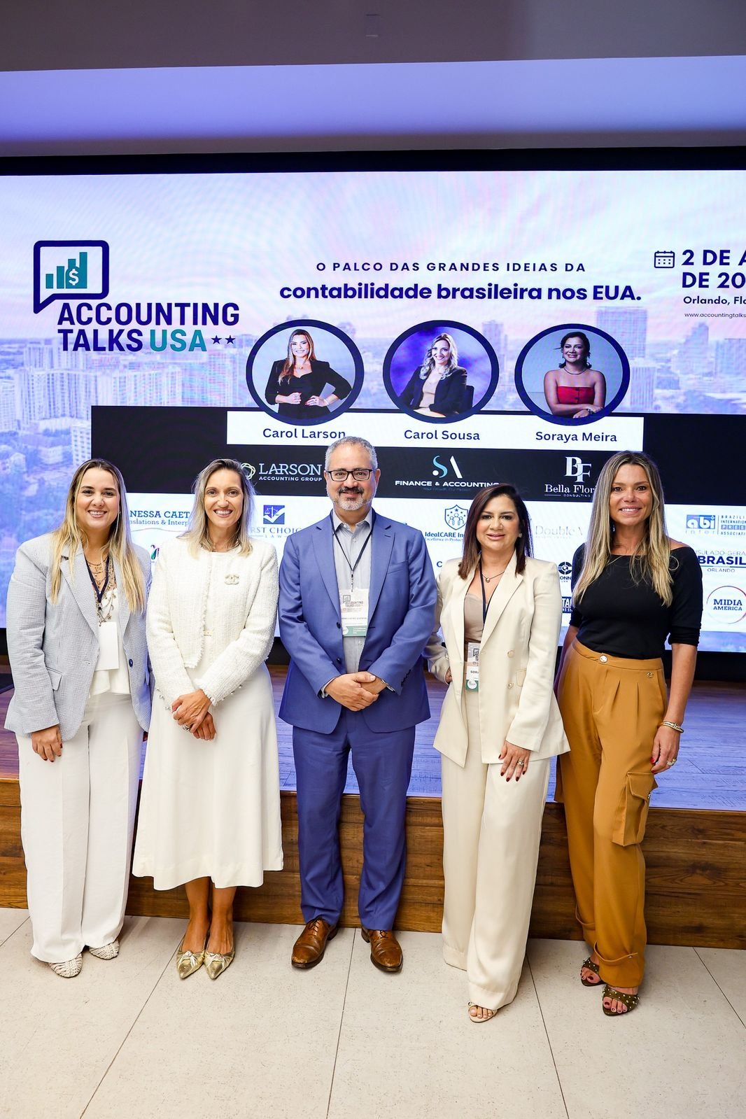 Organização e palestrantes do Accounting Talks USA